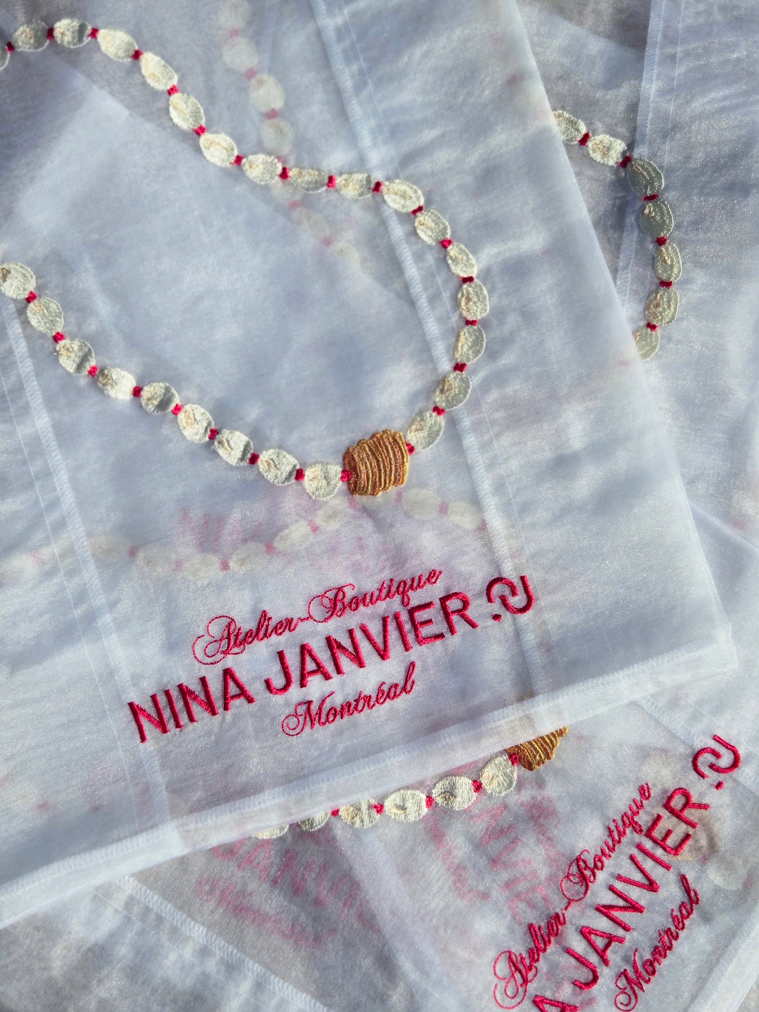 Embroidered Soga Tote Bag