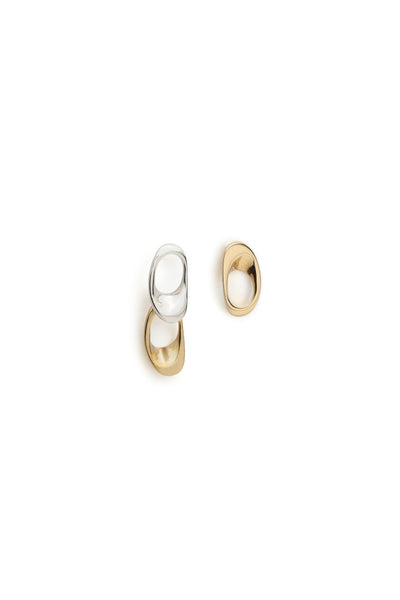 Escama two-tone earrings